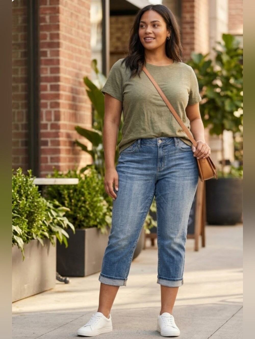 M Blue Sonoma Boyfriend Jean Capri Sz 10